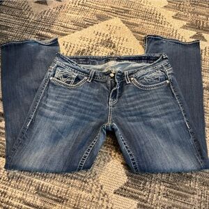 Plus Size vigoss Women's Classic Blue Boot Cut Jeans